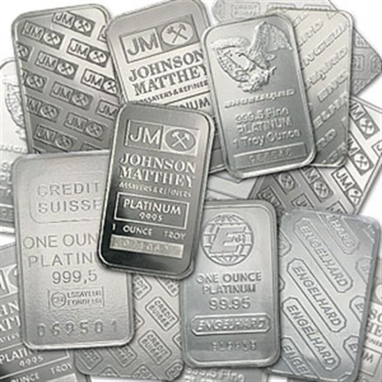 Platinum bullion bars